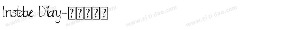 Instalove Diary字体转换